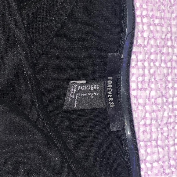 F21 Black Slit Dress - Picture 3 of 3